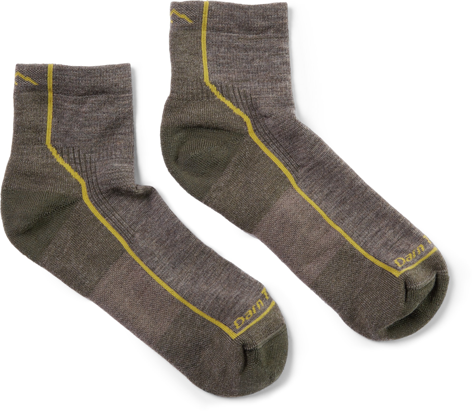 Носки Hiker Quarter Cushion — мужские Darn Tough, хаки