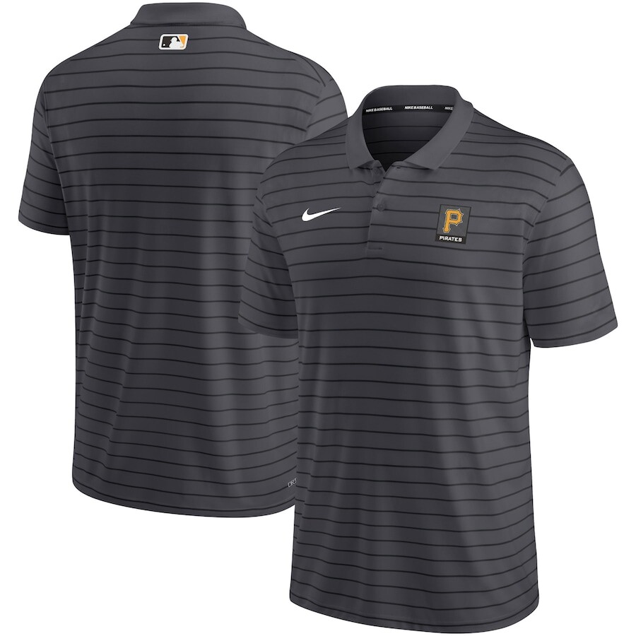

Поло с коротким рукавом Nike Pittsburgh Pirates, антрацит