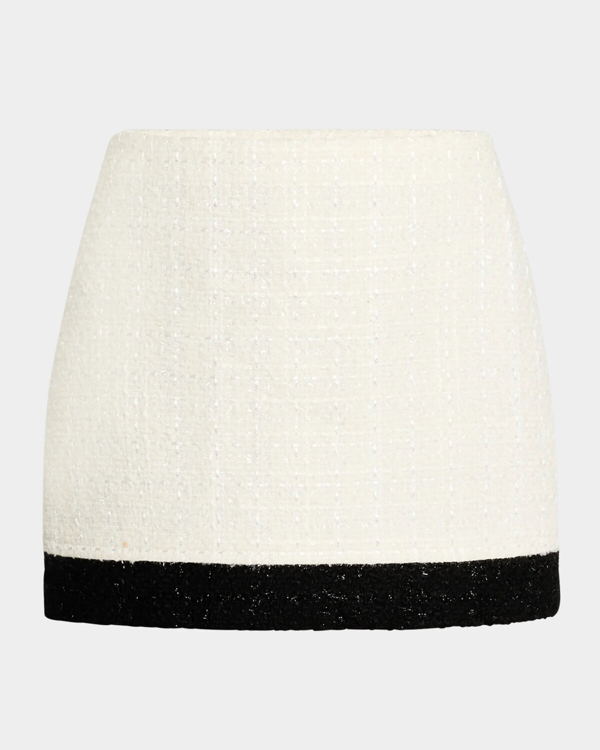 

Многослойная твидовая мини-юбка Ecenia Alice + Olivia, цвет Off Whiteblack