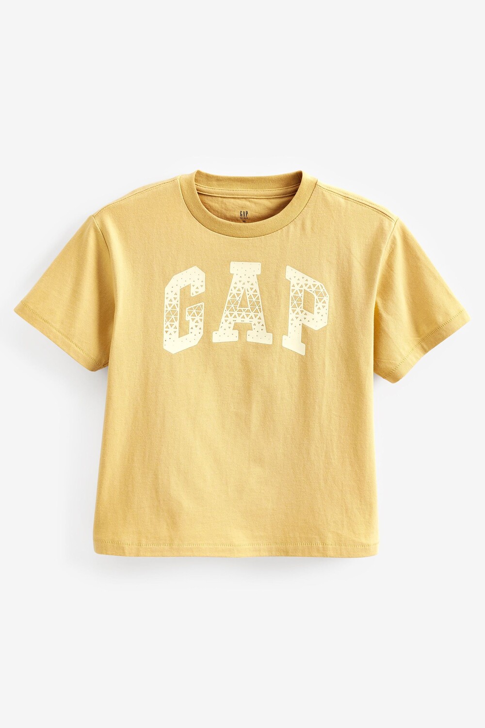 

Футболка с круглым вырезом короткими рукавами и графикой Gap, желтый