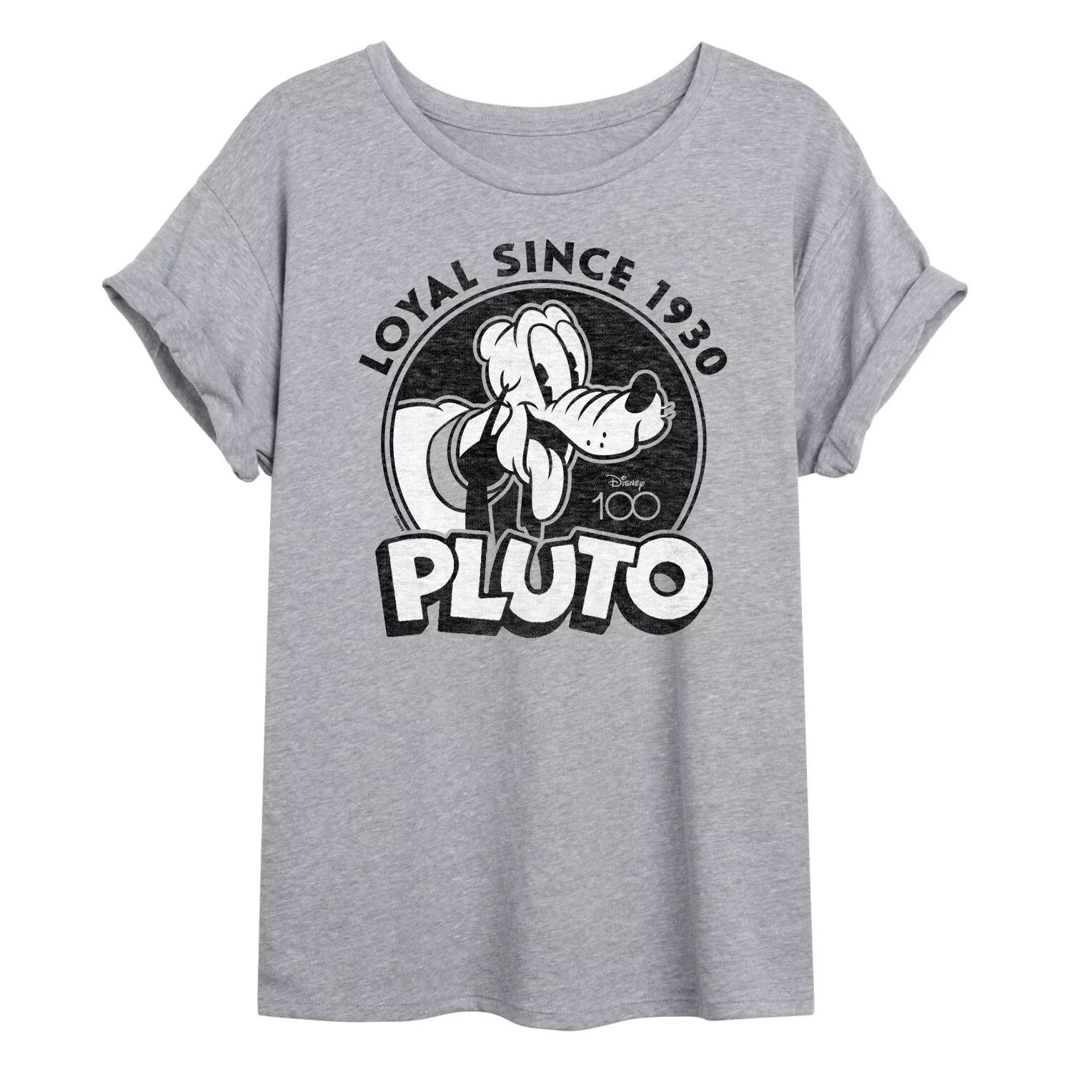 

Струящаяся футболка Disney 100 Juniors Pluto Loyal 1930 года Disney
