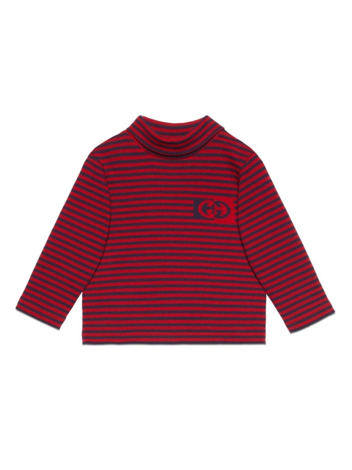 

Полосатый джемпер с логотипом Interlocking G Gucci Kids, красный