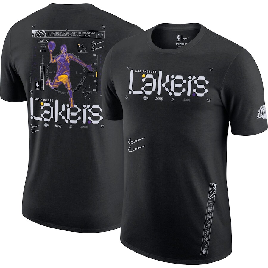 

Футболка с коротким рукавом Nike Los Angeles Lakers, черный