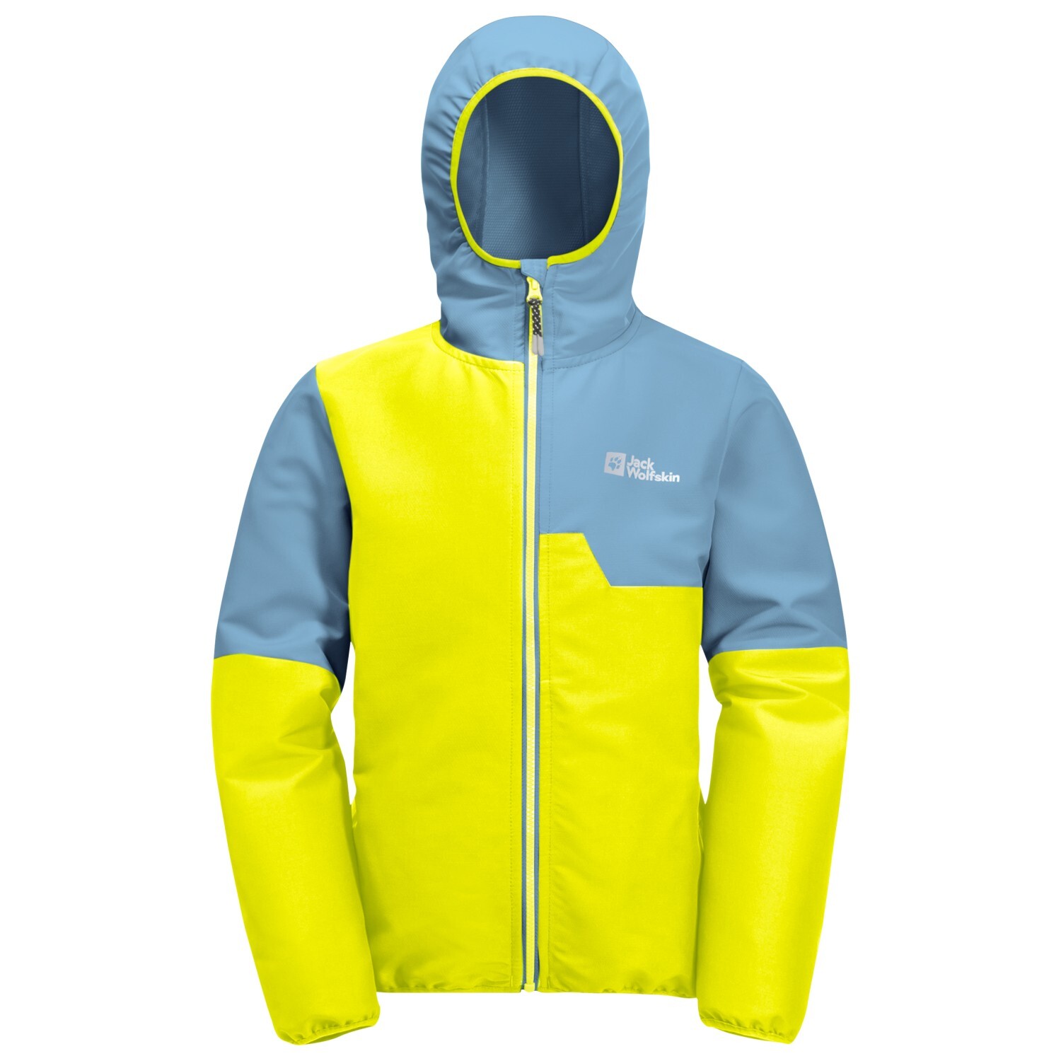 

Куртка из софтшелла Jack Wolfskin Kid's Turbulence Hooded, цвет Firefly