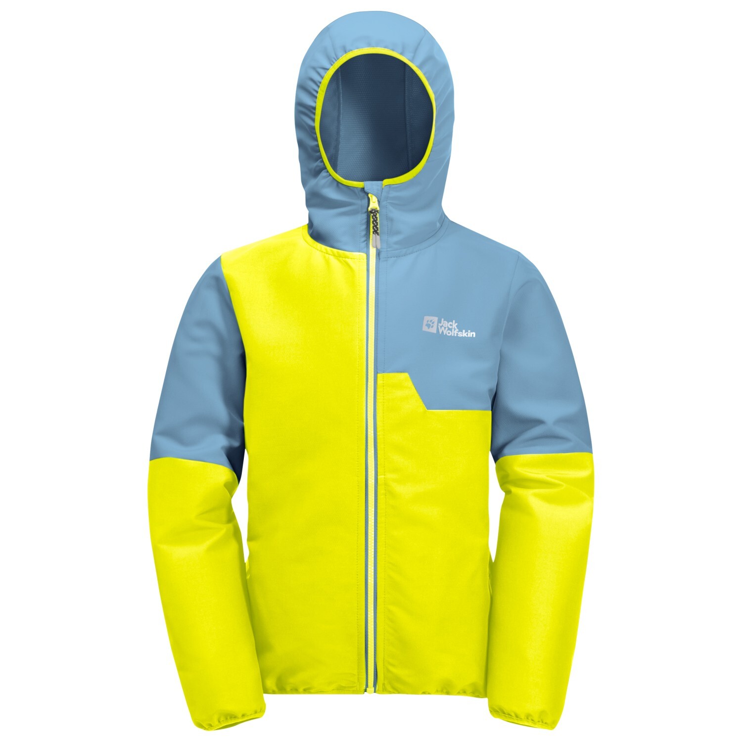 Куртка из софтшелла Jack Wolfskin Kid's Turbulence Hooded, цвет Firefly цена и фото