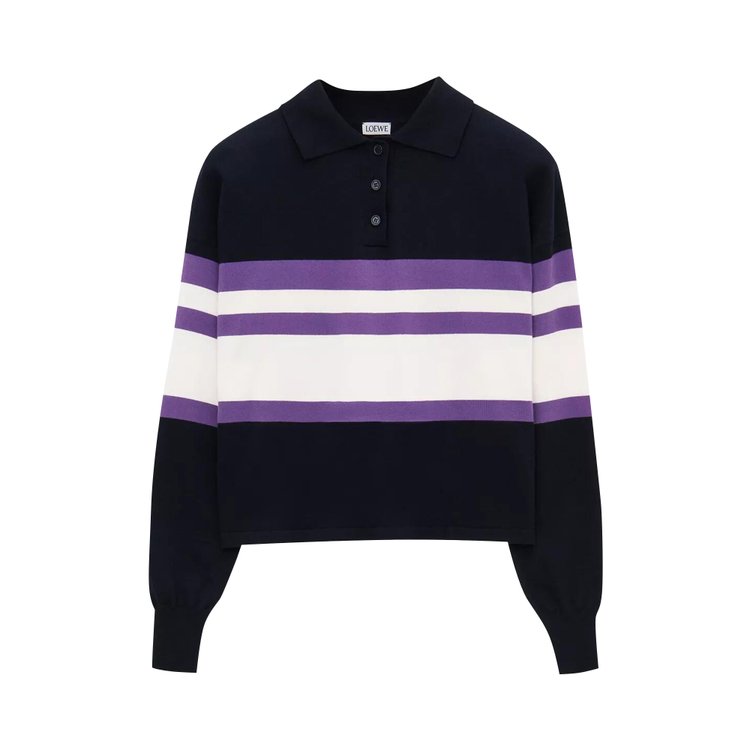 

Свитер Loewe Polo Sweater, цвет Deep Blue/Yellow/Purple