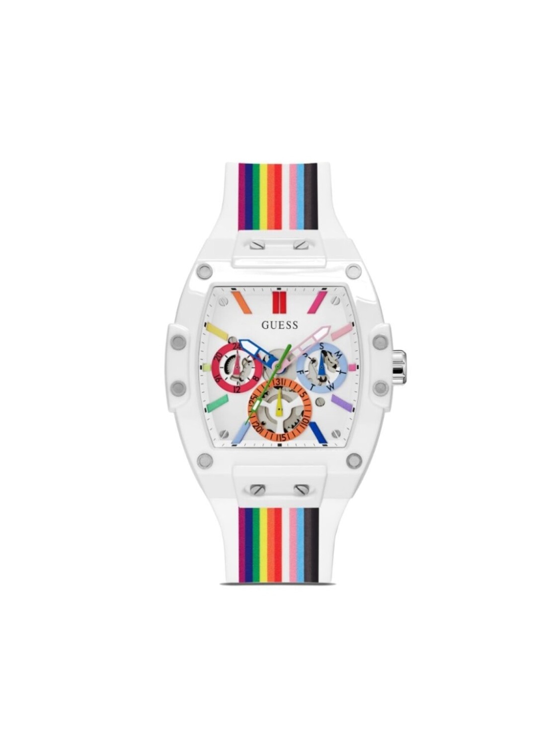 

Кварц Феникс 45мм GUESS USA, белый