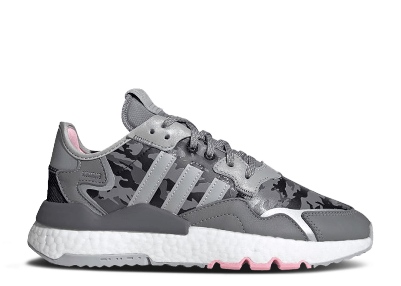 Кроссовки adidas Wmns Nite Jogger 'True Pink', серый цена и фото