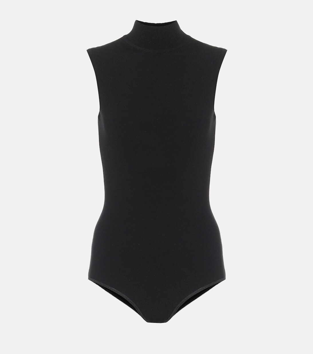 

Боди из смесовой шерсти ALAÏA, черный