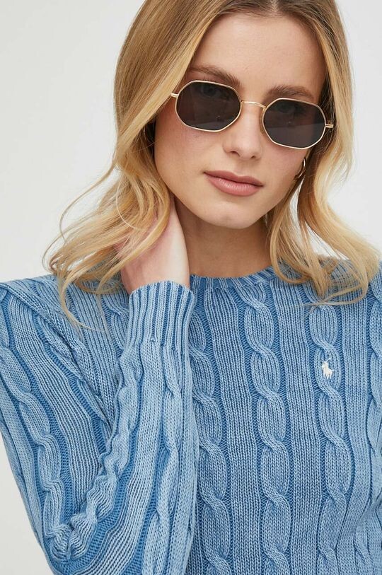 

Хлопковый свитер Polo Ralph Lauren, синий