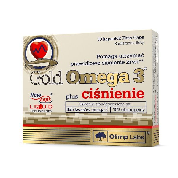 

Препарат, поддерживающий сердечно-сосудистую систему Olimp Gold Omega 3 Plus Ciśnienie, 30 шт