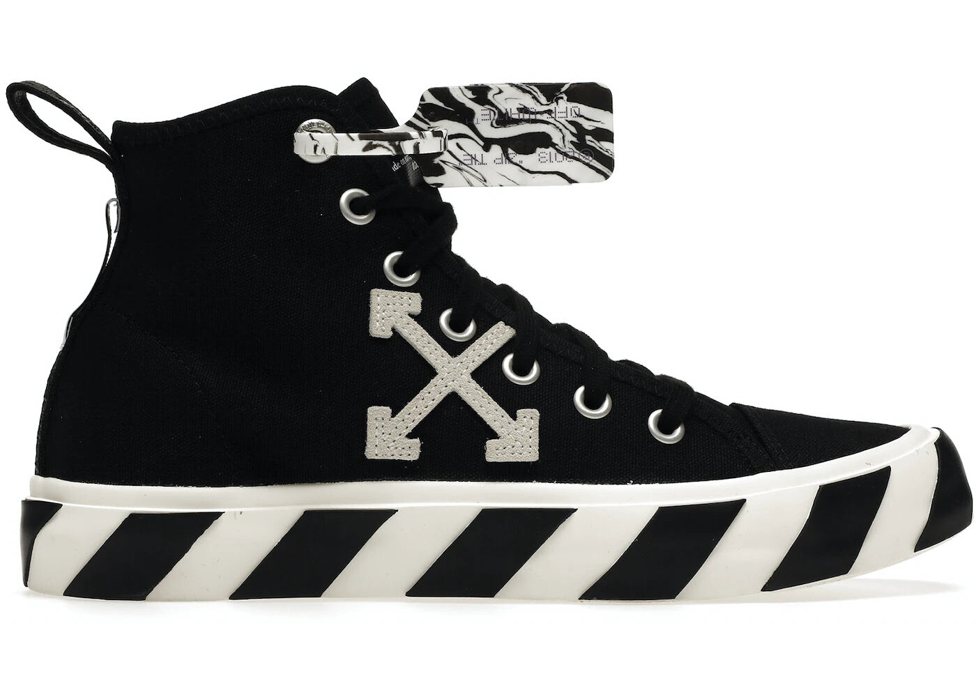 

Кроссовки мужские Off-White Vulcanized Mid-Top, черный / белый
