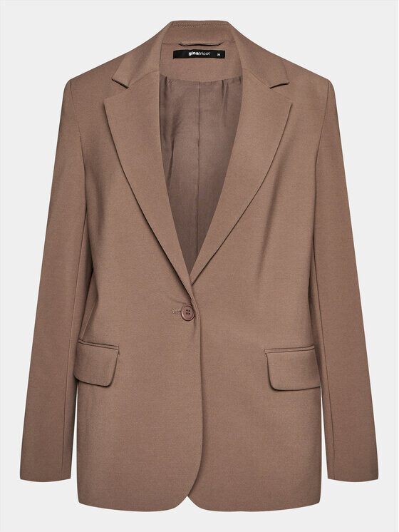 

Куртка прямого кроя Gina Tricot, коричневый