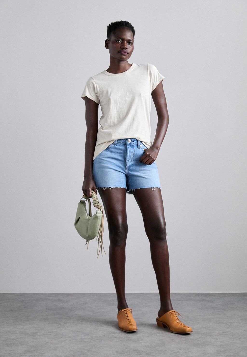 

Джинсовые шорты rag & bone, светло-голубые