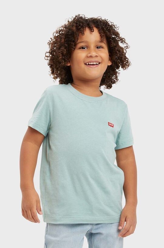 

Levi's Детская хлопковая футболка, бирюзовый
