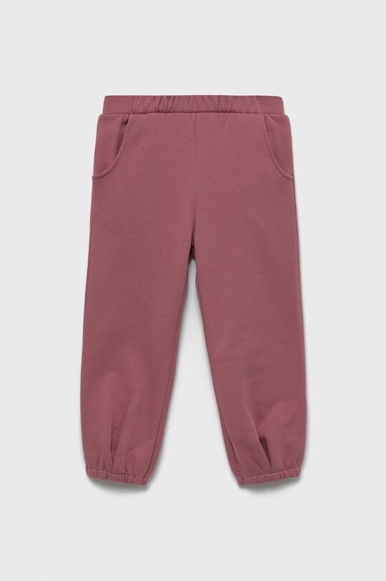 

Детские хлопковые спортивные штаны United Colors of Benetton, розовый