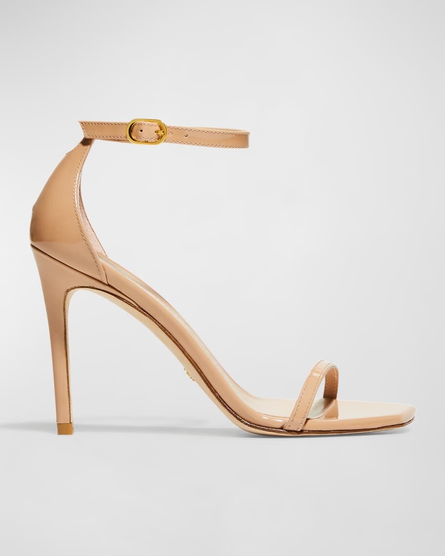 

Лакированные сандалии Nudistcurve с ремешком на щиколотке Stuart Weitzman