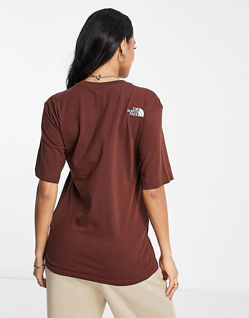 

Коричневая футболка свободного кроя The North Face Simple Dome эксклюзивно на ASOS, Коричневый