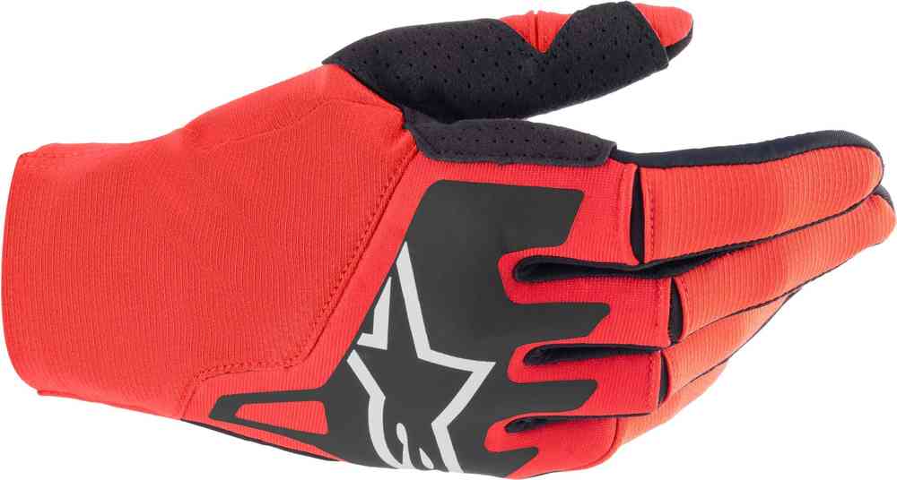 Перчатки Techstar для мотокросса Alpinestars, красный/черный рабочие защитные перчатки кожаные износостойкие овчины охотничьи защитные перчатки для ремонта мотоцикла защитные перчатки для водителя