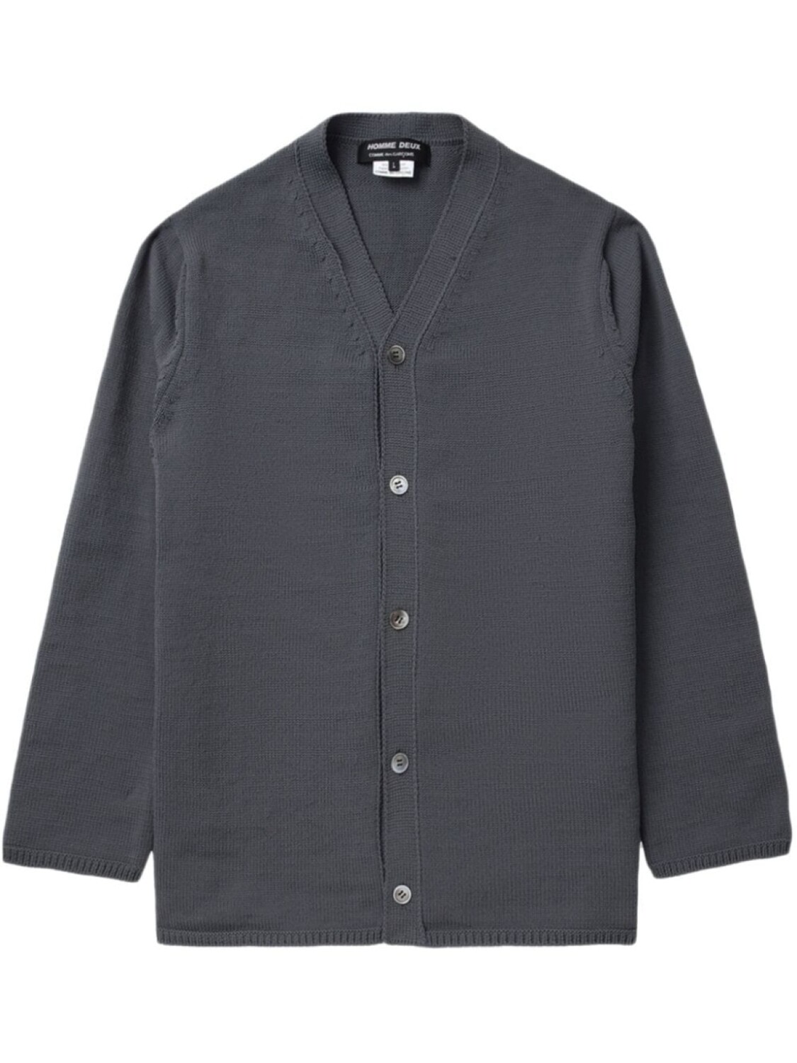 

Comme des Garçons Homme Deux кардиган с V-образным вырезом, серый