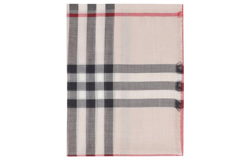 

Шарф женский Burberry, бело-серый
