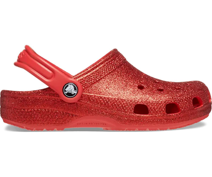 

Классические блестящие сабо Crocs детские, цвет Flame