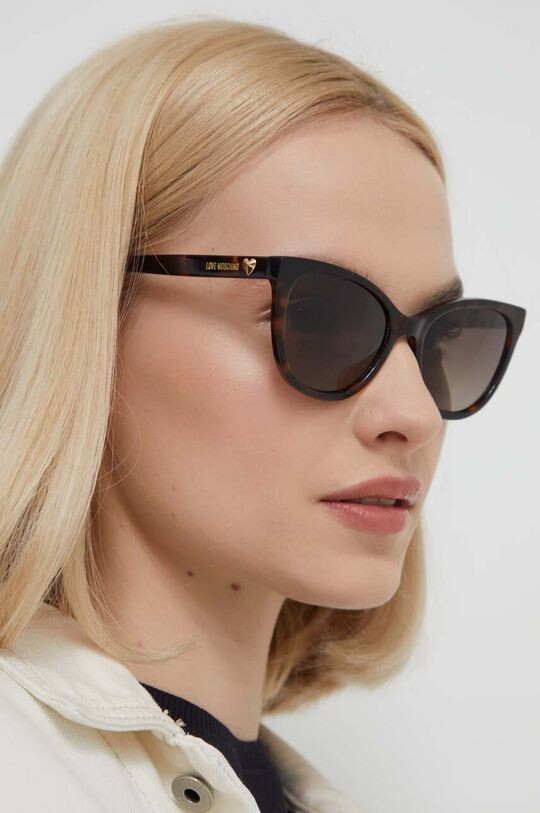 

Солнечные очки Love Moschino, коричневый
