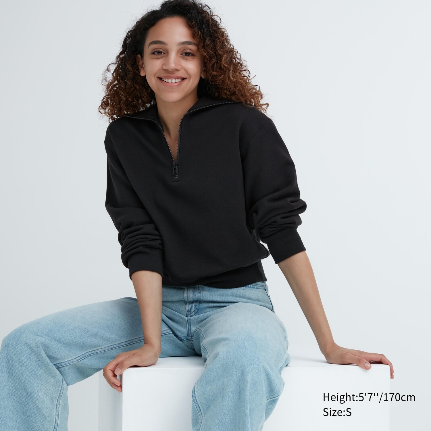 

Толстовка на полумолнии Uniqlo, черный