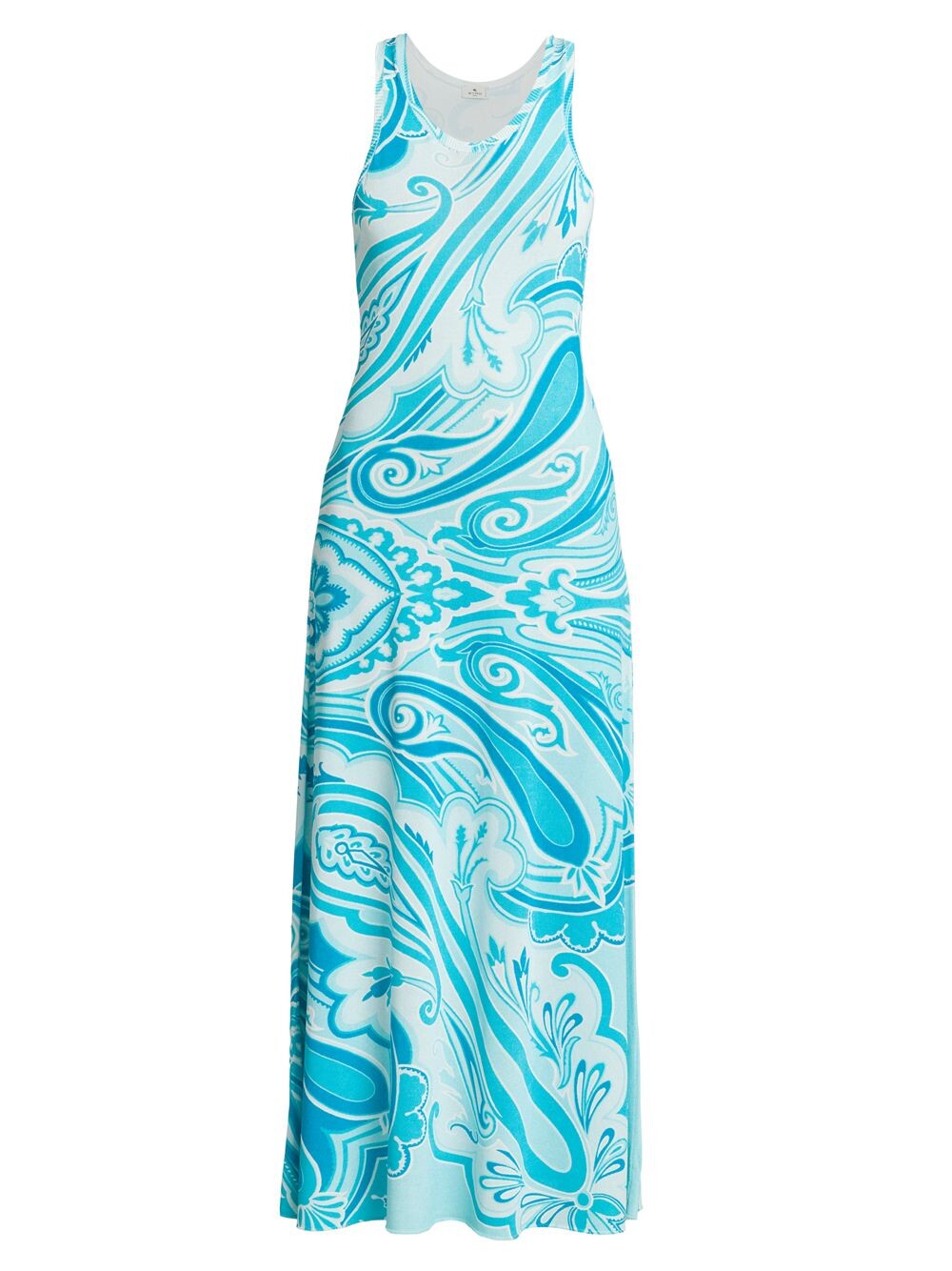 

Платье макси Wave с цветными блоками Etro, синий
