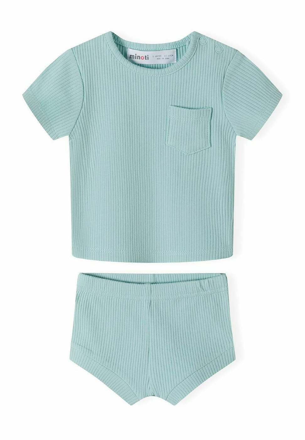 Комплект одежды для сна 2 PIECE SHORT SLEEVE SET MINOTI, цвет mint