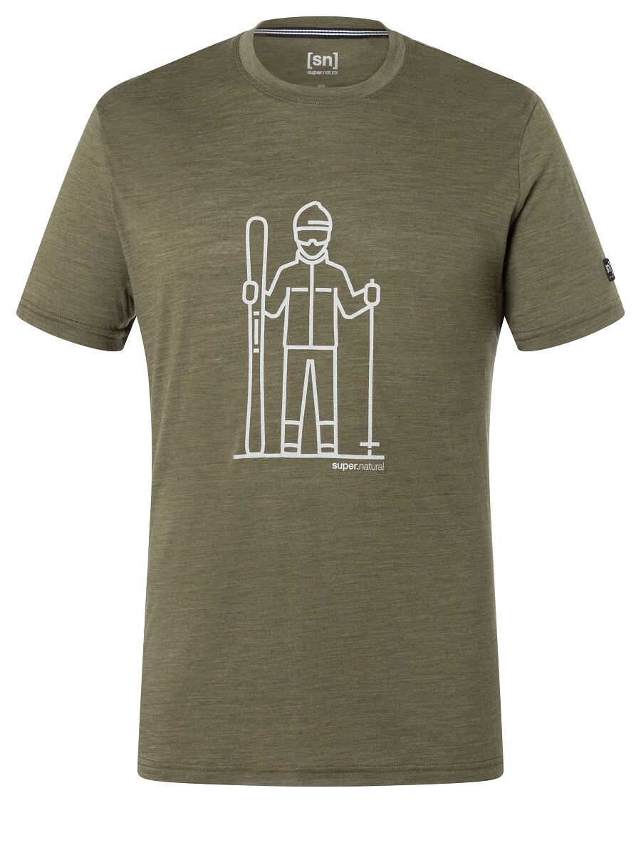 

Рубашка super.natural Merino T Shirt, зеленый