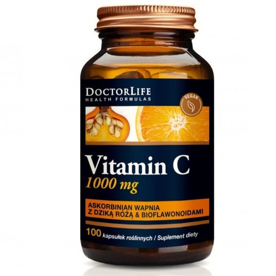Doctor Life, Витамин С, буферный витамин С, витамин С, 700 мг, шиповник и биофлавоноиды, 100 капсул