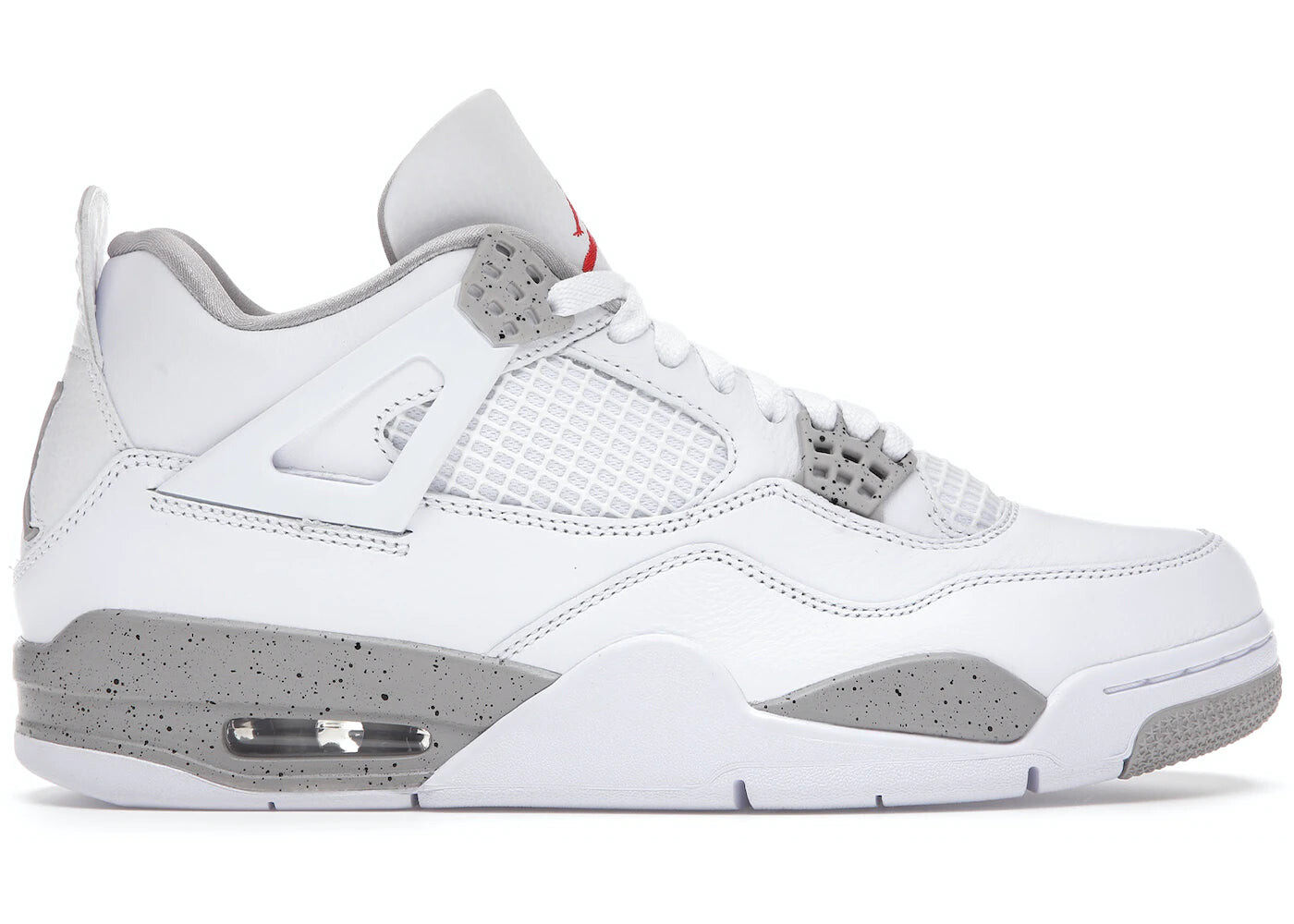 

Кроссовки Nike Air Jordan 4 Retro White Oreo (2021), белый / серый