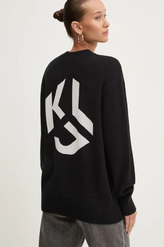 

Хлопковый свитер Karl Lagerfeld Jeans, черный