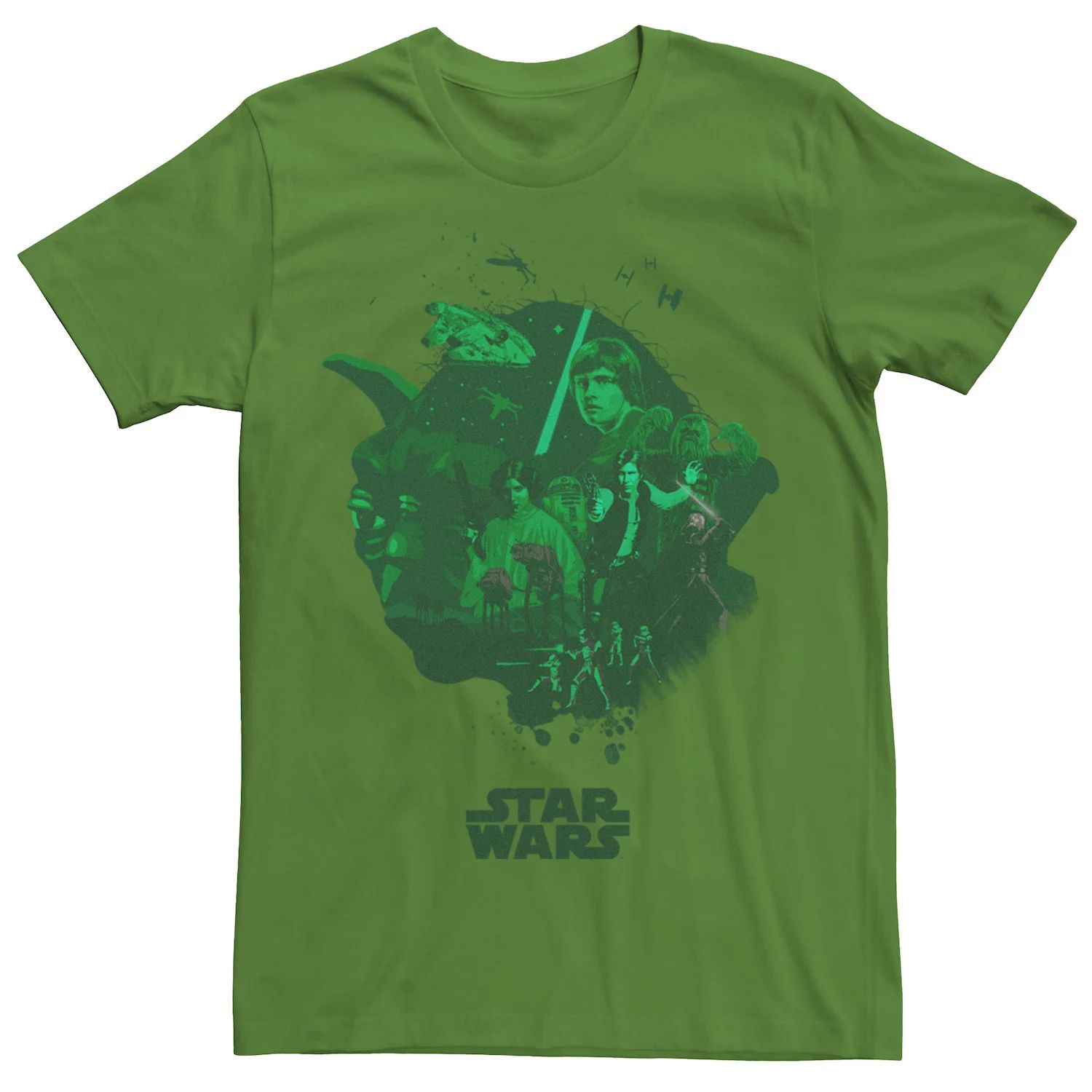 Мужская футболка «Сцены в голове Йоды» Star Wars школьная сумка малыша йоды star wars мультиколор