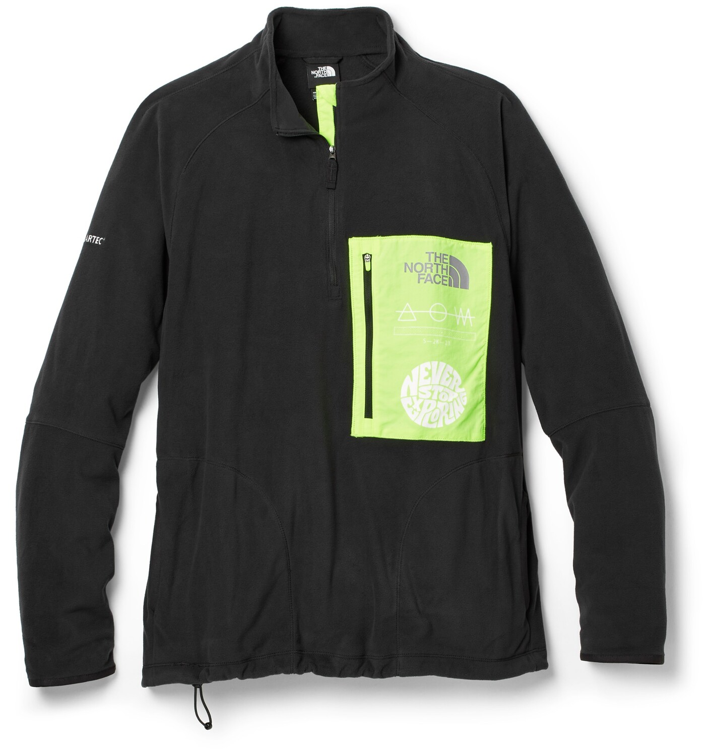 

Флисовый пуловер с молнией до половины длины Fantasy Ridge Trailwear — мужской The North Face, черный