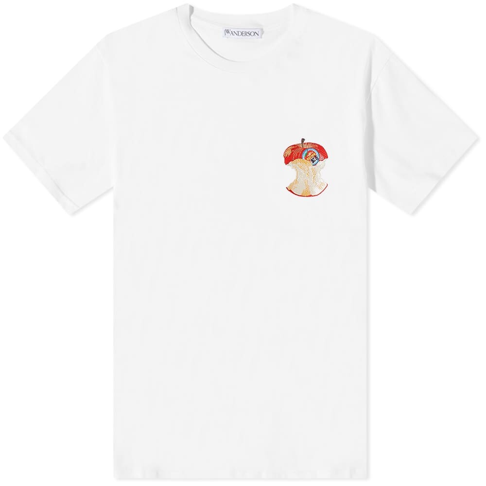 

Футболка с логотипом JW Anderson Apple Core, белый