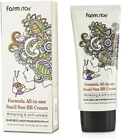 

Универсальный BB-крем Snail Sun SPF50+ PA+++, BB-крем, 50 г Farm Stay