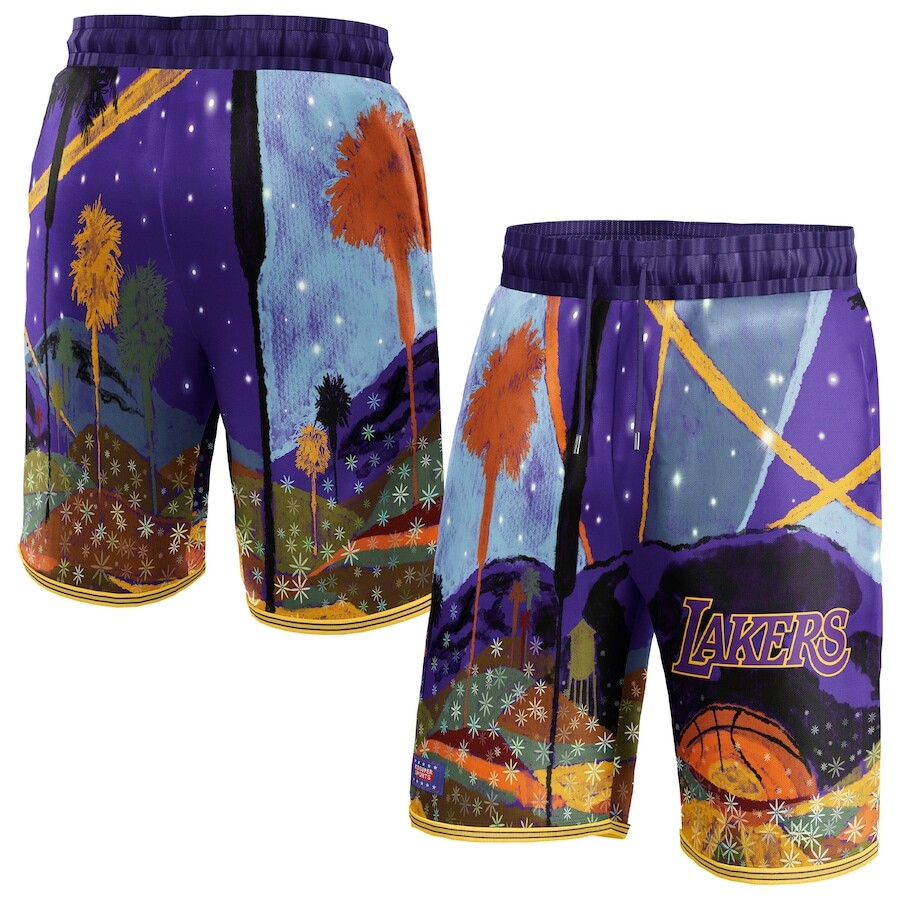 

Шорты KidSuper Los Angeles Lakers, фиолетовый