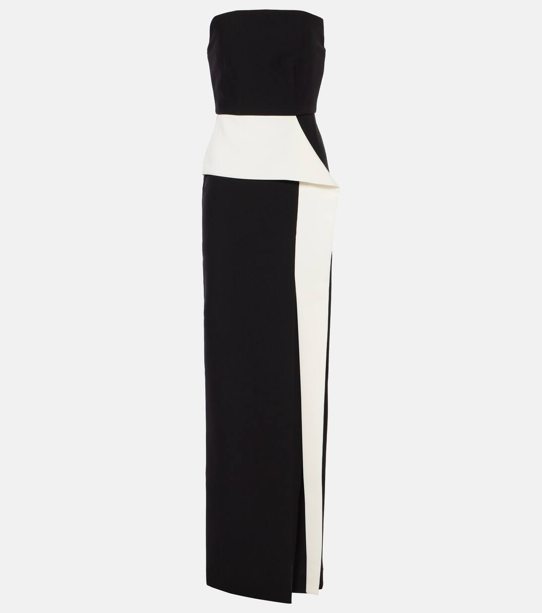 

Платье без бретелек из крепа Roland Mouret, цвет monochrome