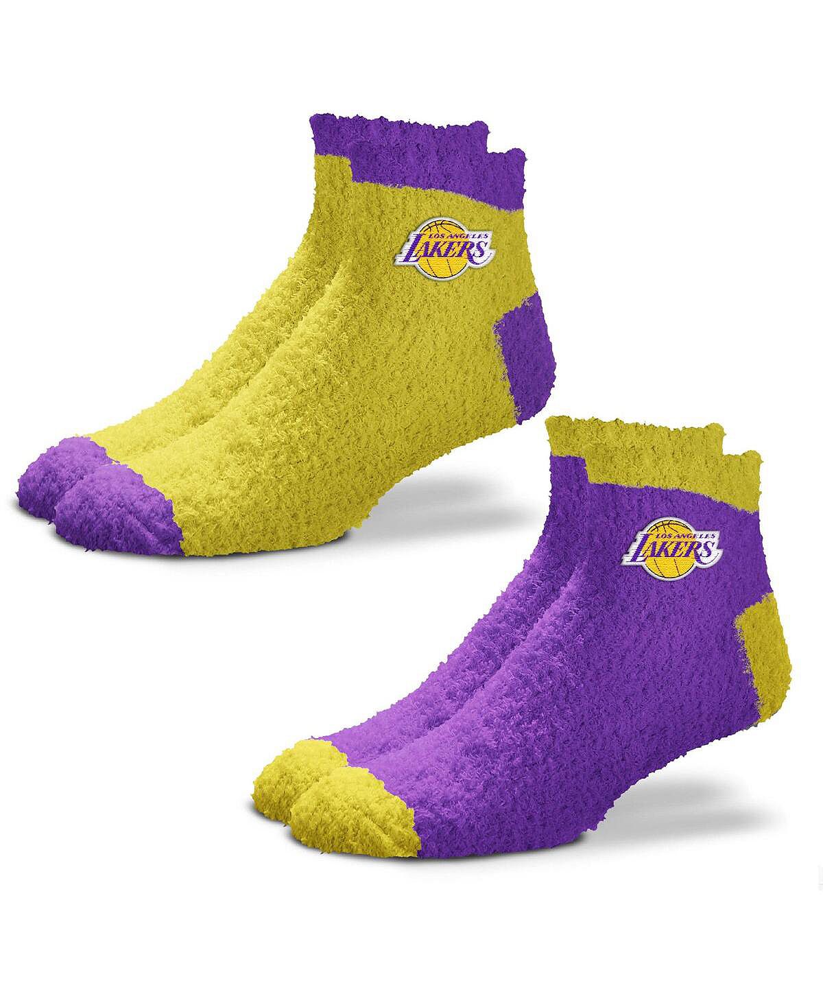 Набор из двух женских мягких носков для сна Los Angeles Lakers Team Team For Bare Feet