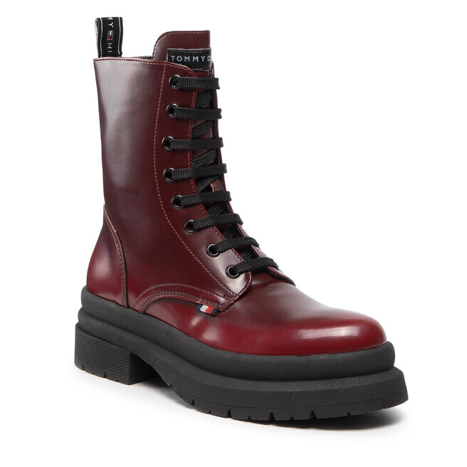 

Ботинки Tommy Hilfiger LaceUp, вишневый/бордовый