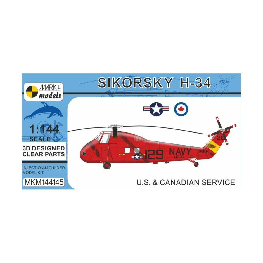 

Sikorsky H-34 - Служба США и Канады, Aircraft Models (1:144) (Mark I Models)