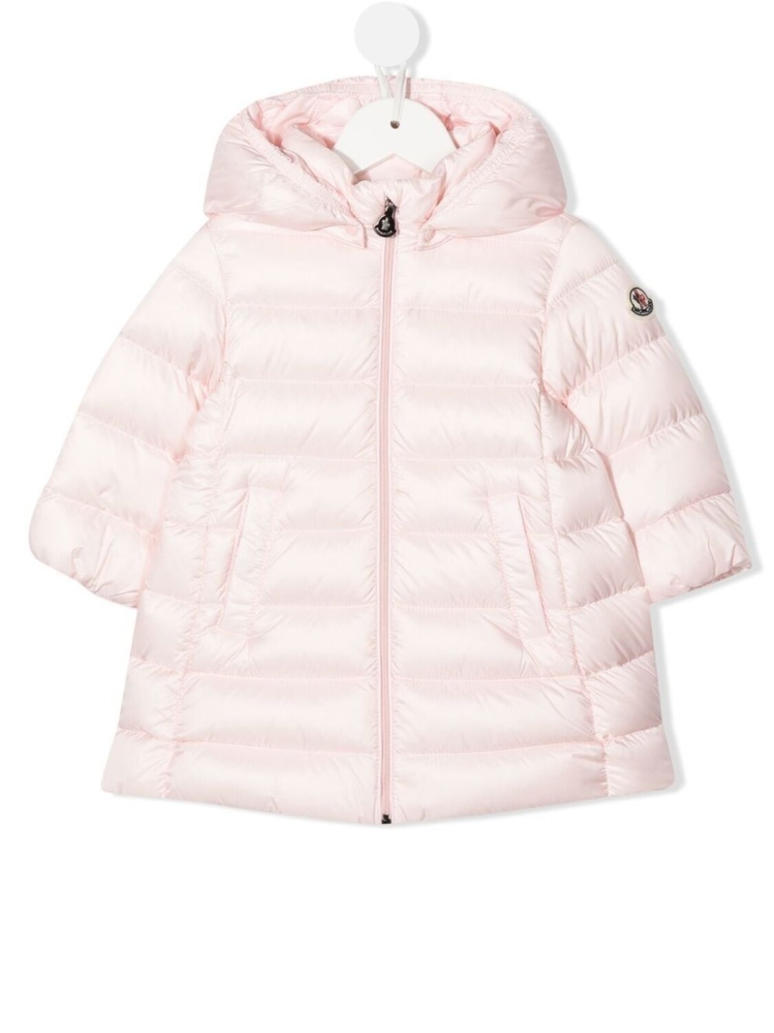 

Moncler Enfant пуховик Majeure с капюшоном, розовый