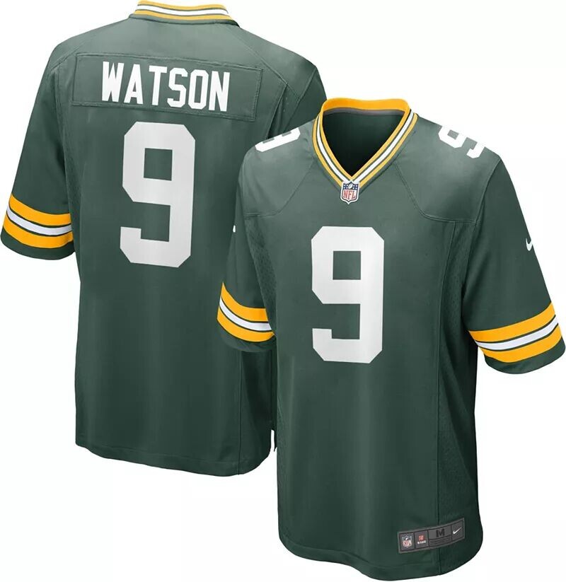 

Мужское джерси Nike Green Bay Packers Christian Watson #9 Green Game