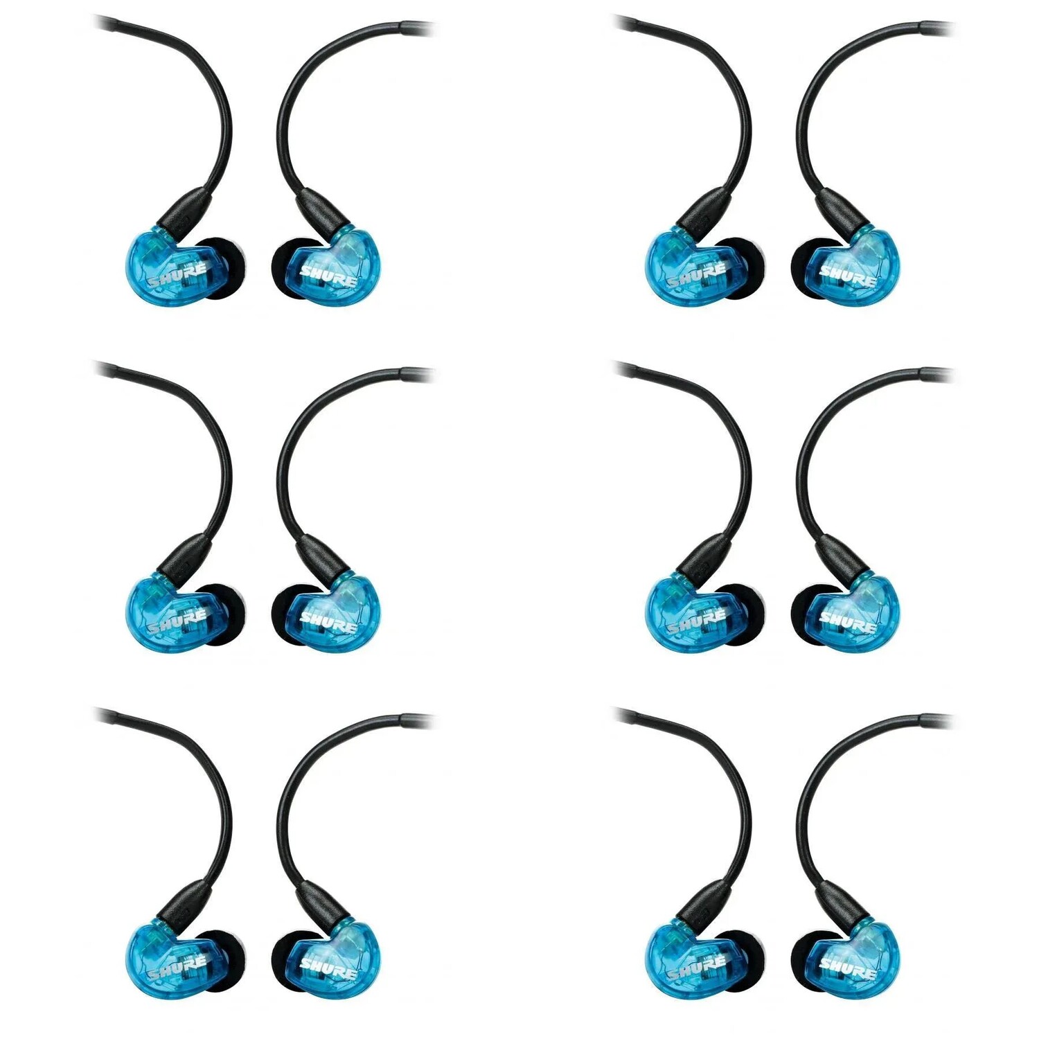

Шумоизолирующие наушники Shure SE215 — синие (6 шт.)