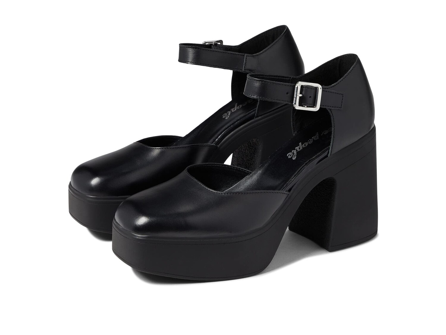 

Туфли на каблуке Free People Gwen Platform Mary Jane, черный