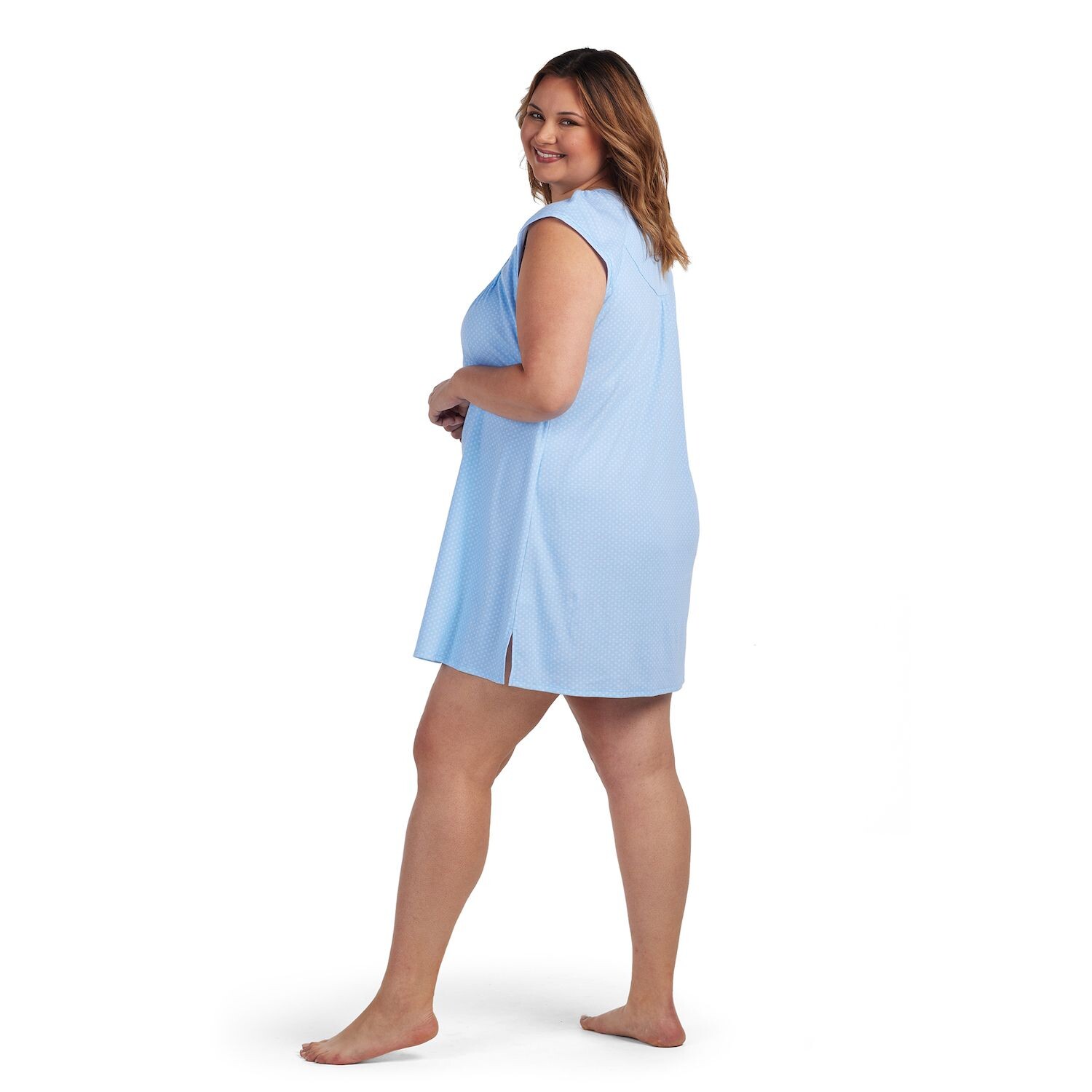 

Короткая ночная рубашка Miss Elaine Essentials Cottonessa больших размеров Miss Elaine Essentials