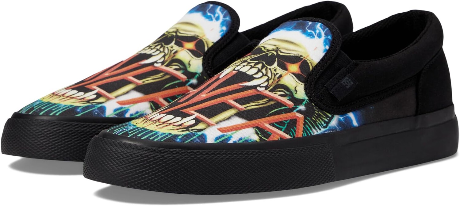 

Кроссовки DC X Slayer Sneaker Collection DC, цвет (Manual Slip On) Black/Black/ Green