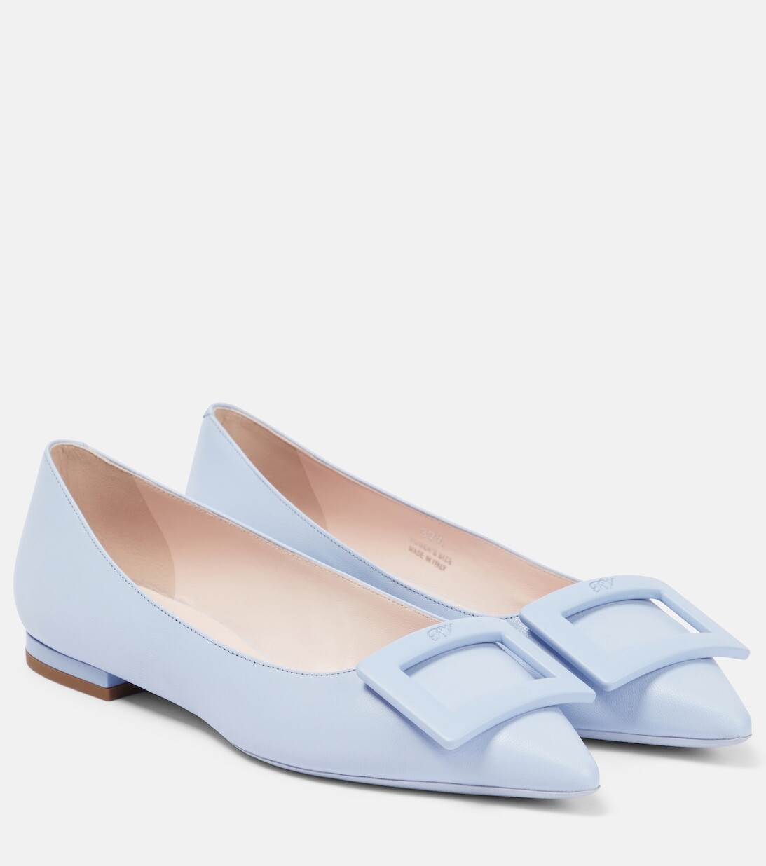 

Кожаные балетки Gommettine Ball Roger Vivier, синий